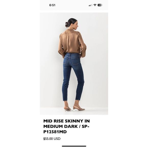 Sneak Peek Midrise jeans - Picture 4 of 13